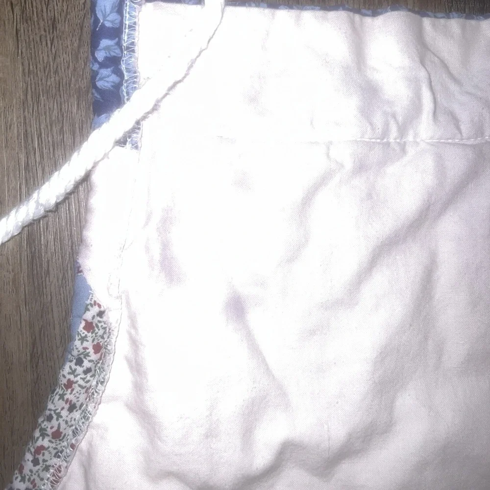 Quilted Kitchen Apron Blue Color Adult